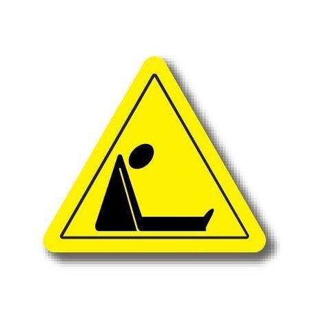 Ergomat 20in TRIANGLE SIGNS - Asphyxiation DSV-SIGN 400 #1391 -UEN